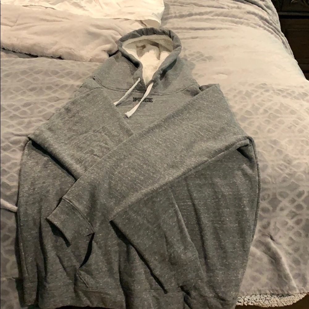 Victoria secret hoodie fur hood